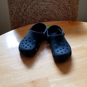Kids black crocs, 13